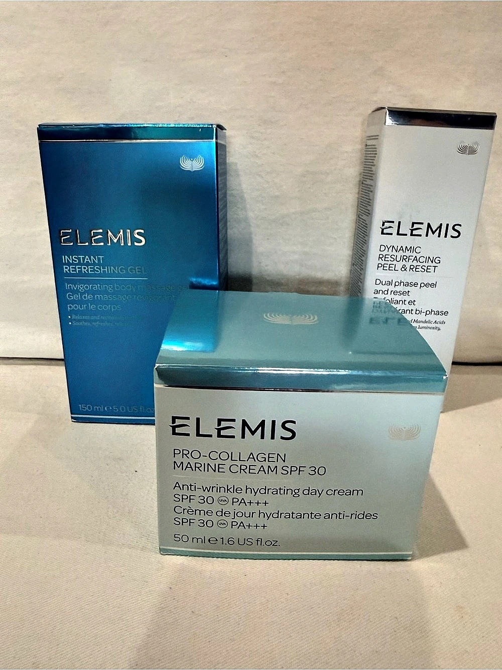ELEMIS Pro-Collagen Marine Cream SPF 30, Instant Refreshing Gel Set